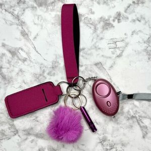 Dark Purple Youth Self Defense Keychain